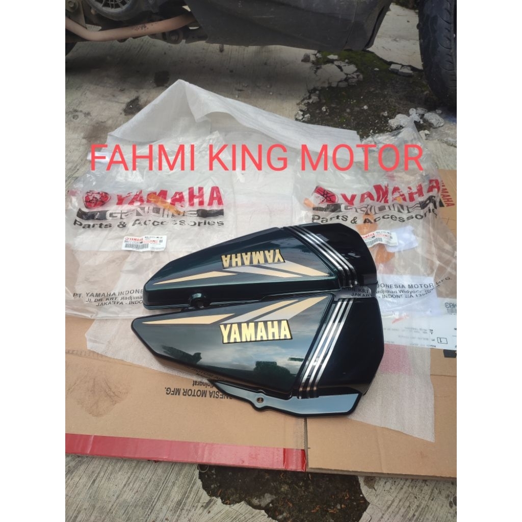 COVER SIDE BOK DOP TEPONG AKI OLSAM RX KING HIJAU BOTOL 2002 ORIGINAL YGP GRES BARU