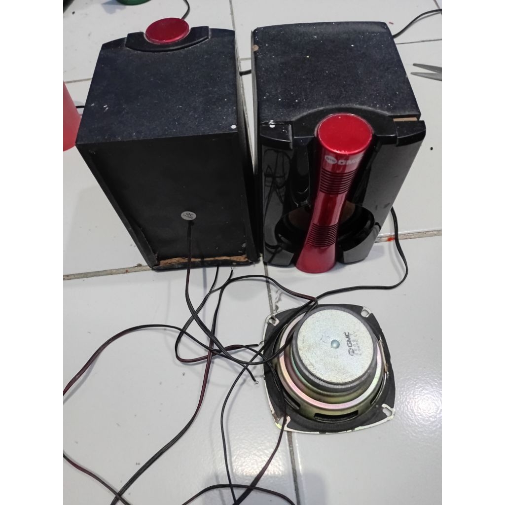 speaker satelit dan subwofer 4inch copotan gmc