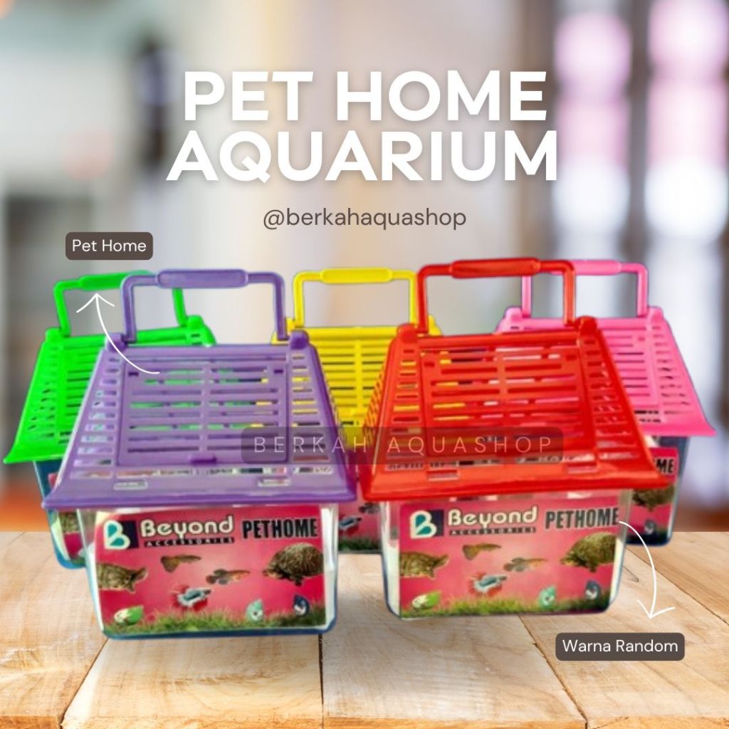 PETHOME - Kandang Aquarium Mini Ikan Hias Hamster Reptil Kura Kura