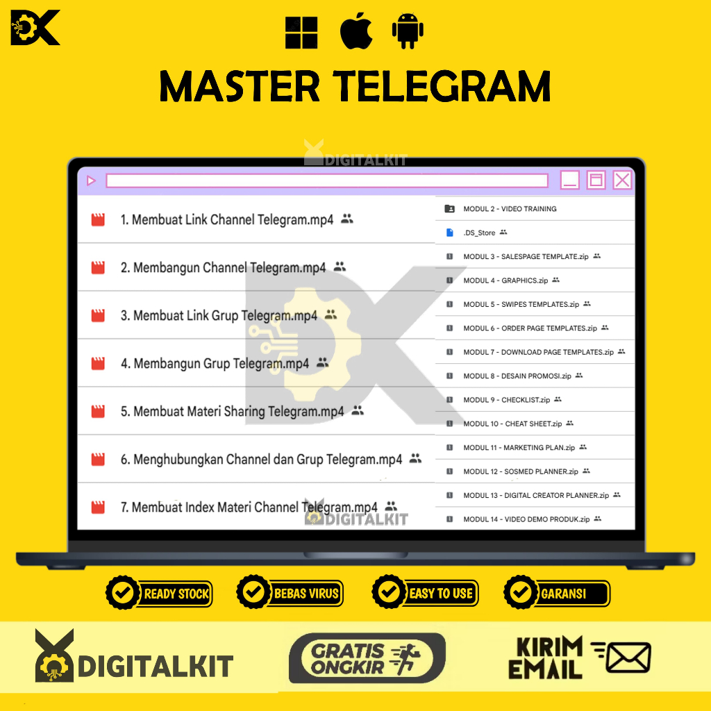 [T0484] Master Mahir Tele | Panduan Telegram Marketing & Growth