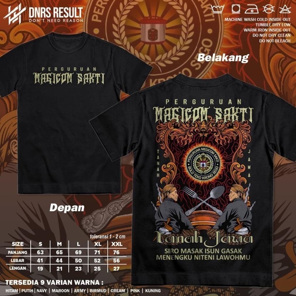 TERBARU Kaos Pasmortal Tanah Jawa Perguruan Magicom Sakti Menengku Niteni Lawohmu Baju Distro KAOS V