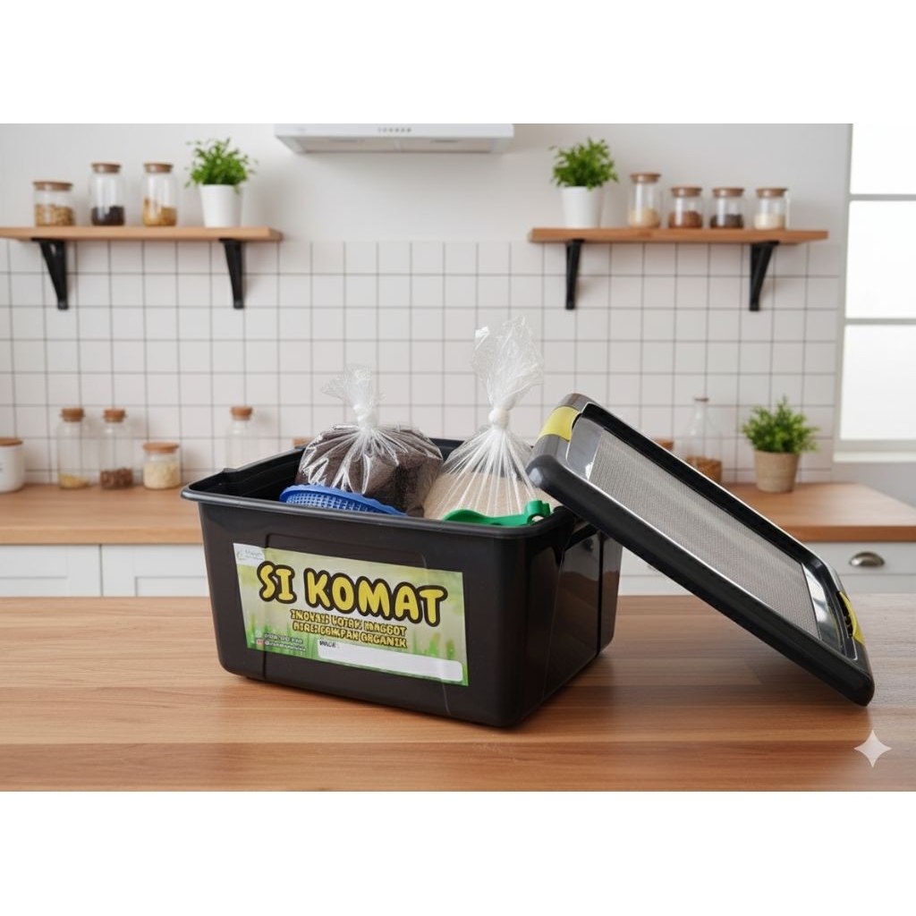 Si Komat | Box Starter Kit Maggot BSF – Pengolah Sampah Organik, Pupuk & Pakan Ternak