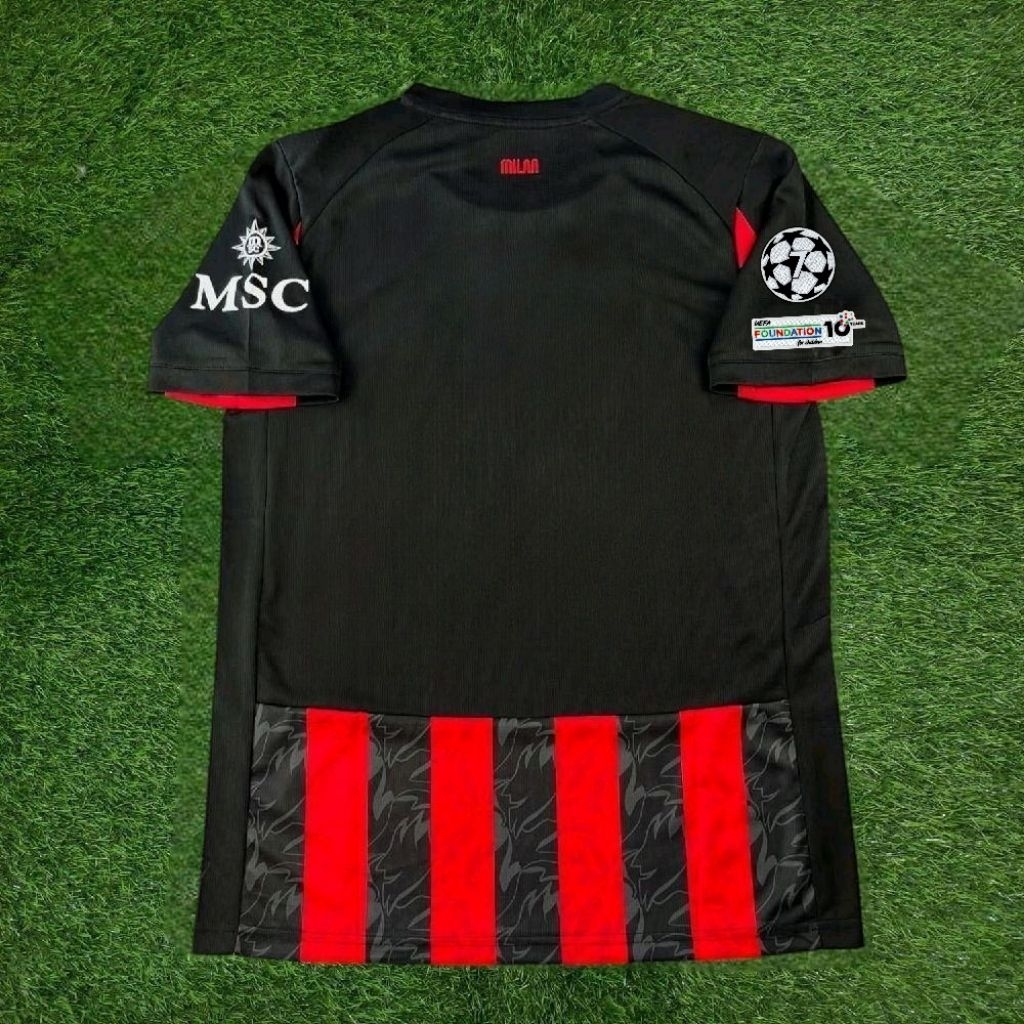 JERSEY BOLA MILAN HOME NEW 2025 2026 FULL PATCH BEST QUALITY