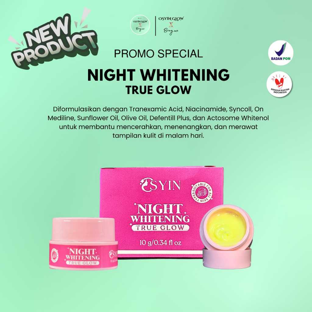 Osyin Glow Night Whitening True Glow (10gr)