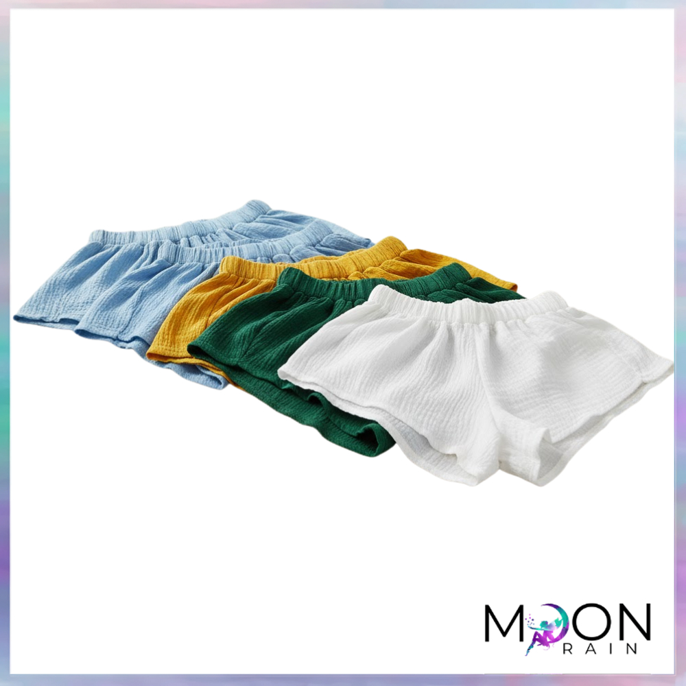 Celana Pendek Wanita Ukuran One Size Bahan Polyester Solid Warna Motif Polosan Model Shortpants 1325