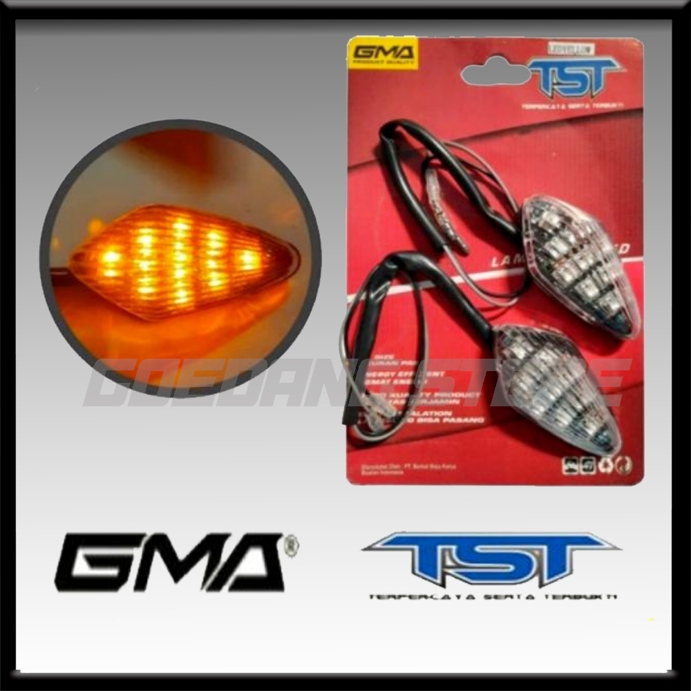 LAMPU SEN SEIN LED TEMPEL MINI OVAL UNIVERSAL SEMUA MOTOR TEMURAH DAN TERLARIS