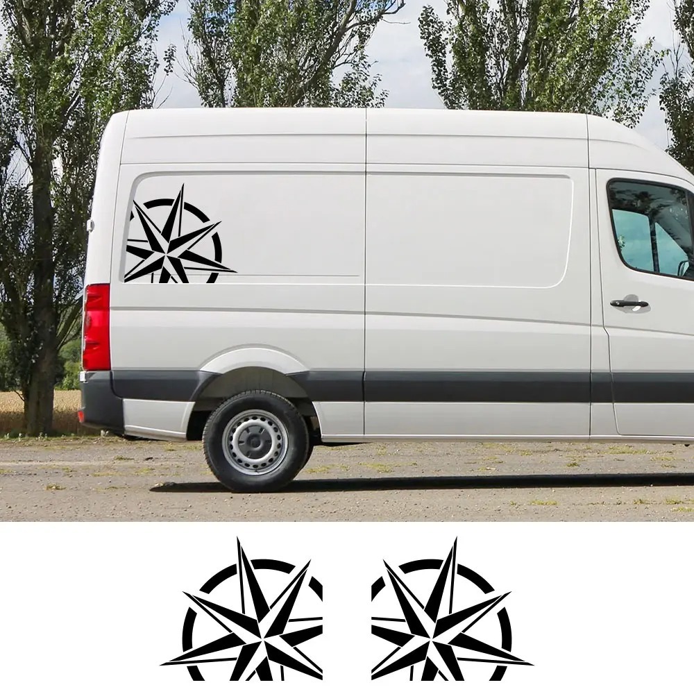 Stiker Mobil Untuk Volkswagen VW Crafter Motorhome Custom Advanture Camper Van Grafis Vinyl Dekorasi