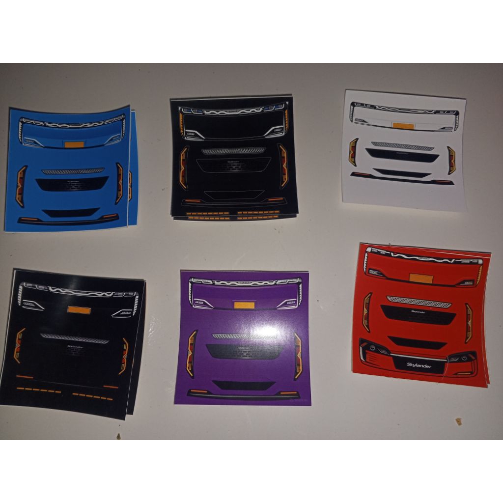 Stiker Headlamp SKYLANDER belum cutting