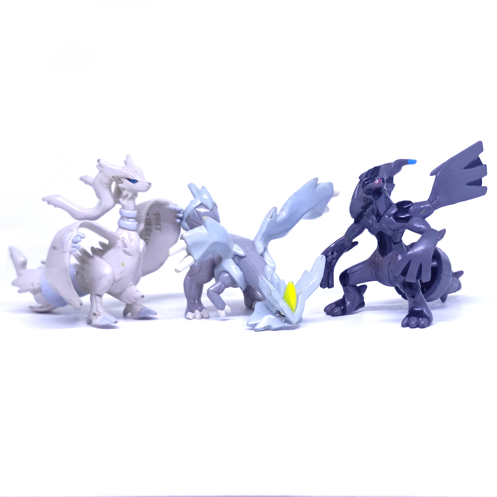 Pokemon TOMY Moncolle Figure Set - Reshiram, Zekrom & Kyurem (Pajangan / JP Rare)