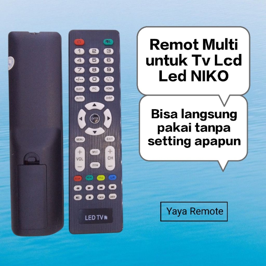 Remot remote Multi untuk semua Tv Lcd led NIKO