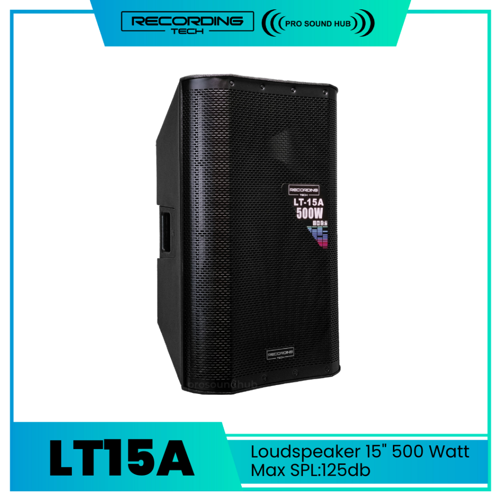Recording Tech LT15A Active Speaker Aktif 15" 15 Inch Sound System LT-15A 500 Watt