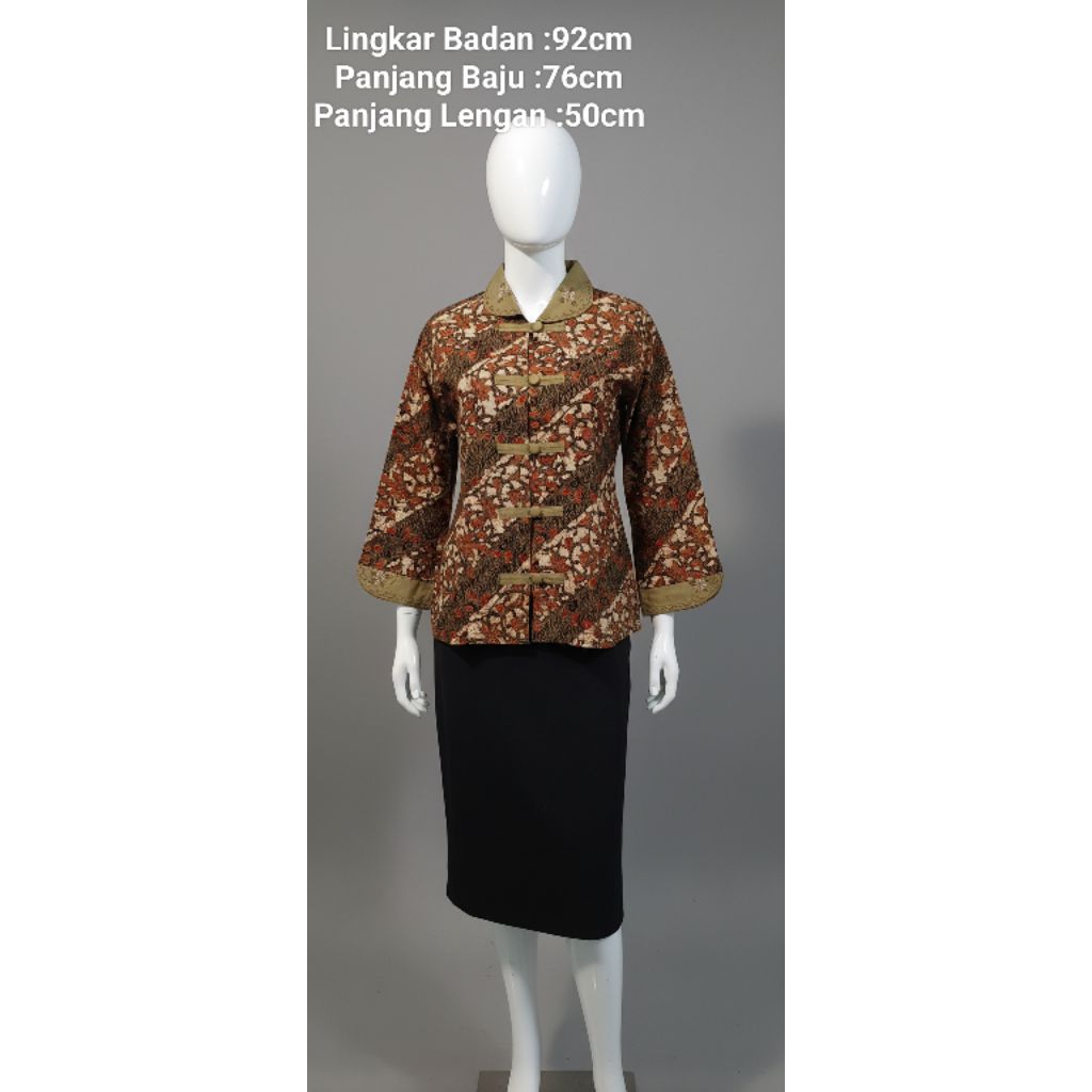 Blus Wanita Batik Katun Premium