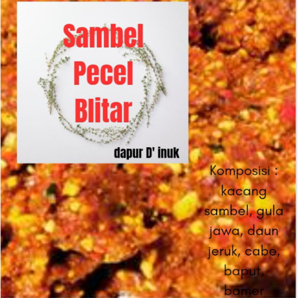 Sambel pecel khas Blitar 1 kg