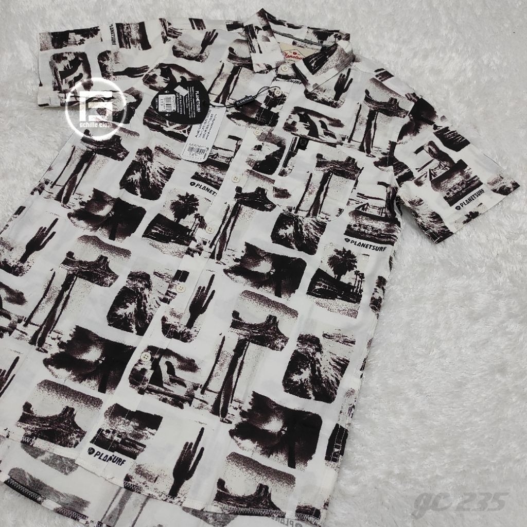 kemeja planet surf original