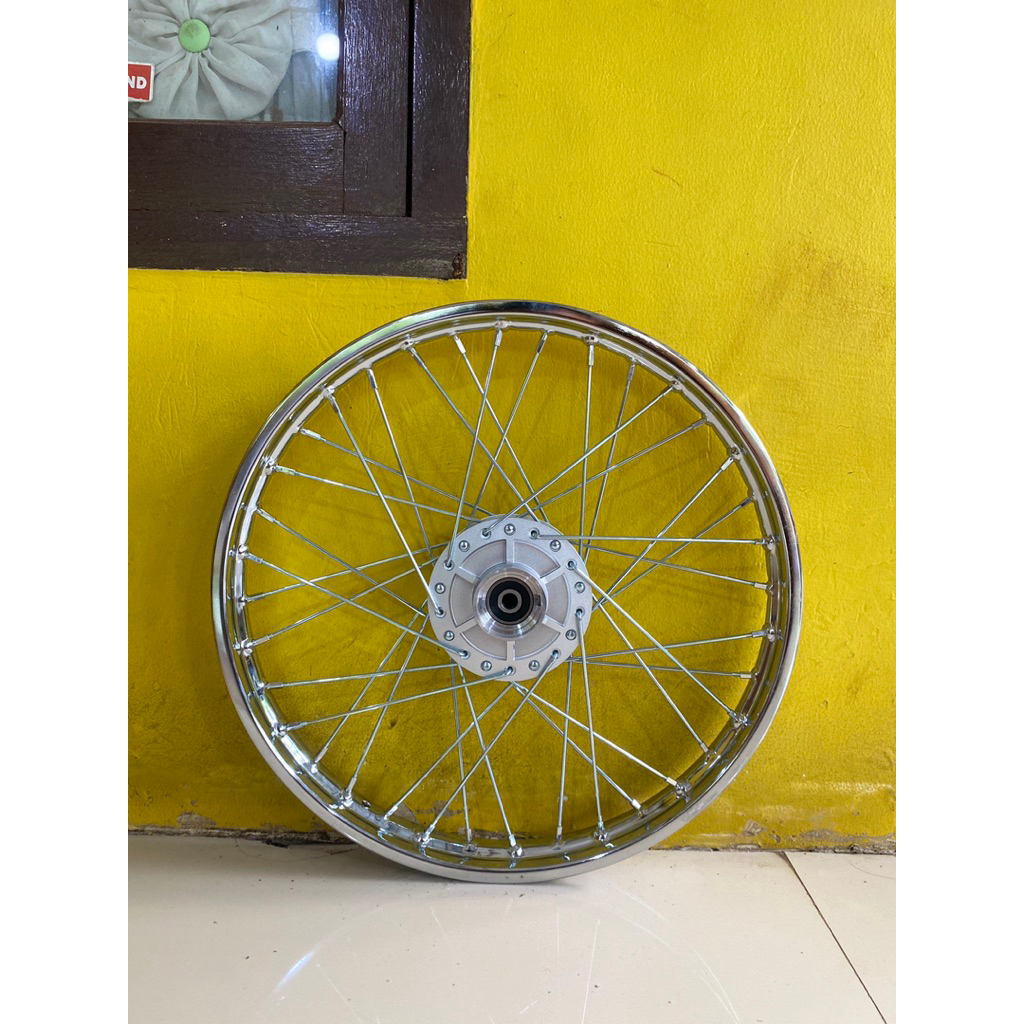(FREE KLAHER+BOSH) Velg Jari Jari Besi Depan Supra x Lama Astrea Grand Legenda Prima Win dan Revo La