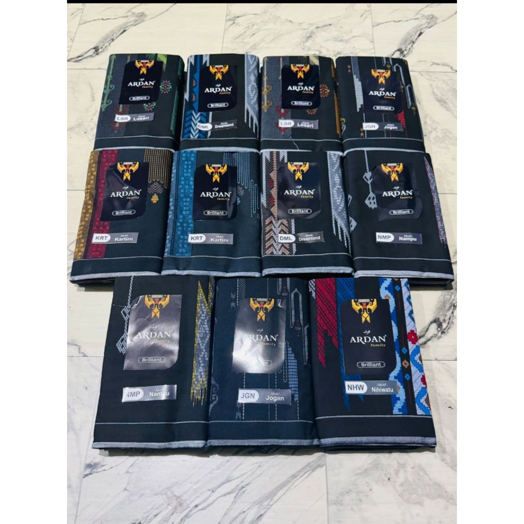 Sarung Cendana songket rayon dobby / Ardan family brilliant / Ardan premium songket