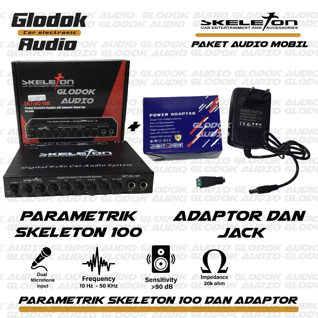 Parametrik Skeleton SKT EQ 100 / Priem Equalizer Karauke adaptor Stereo