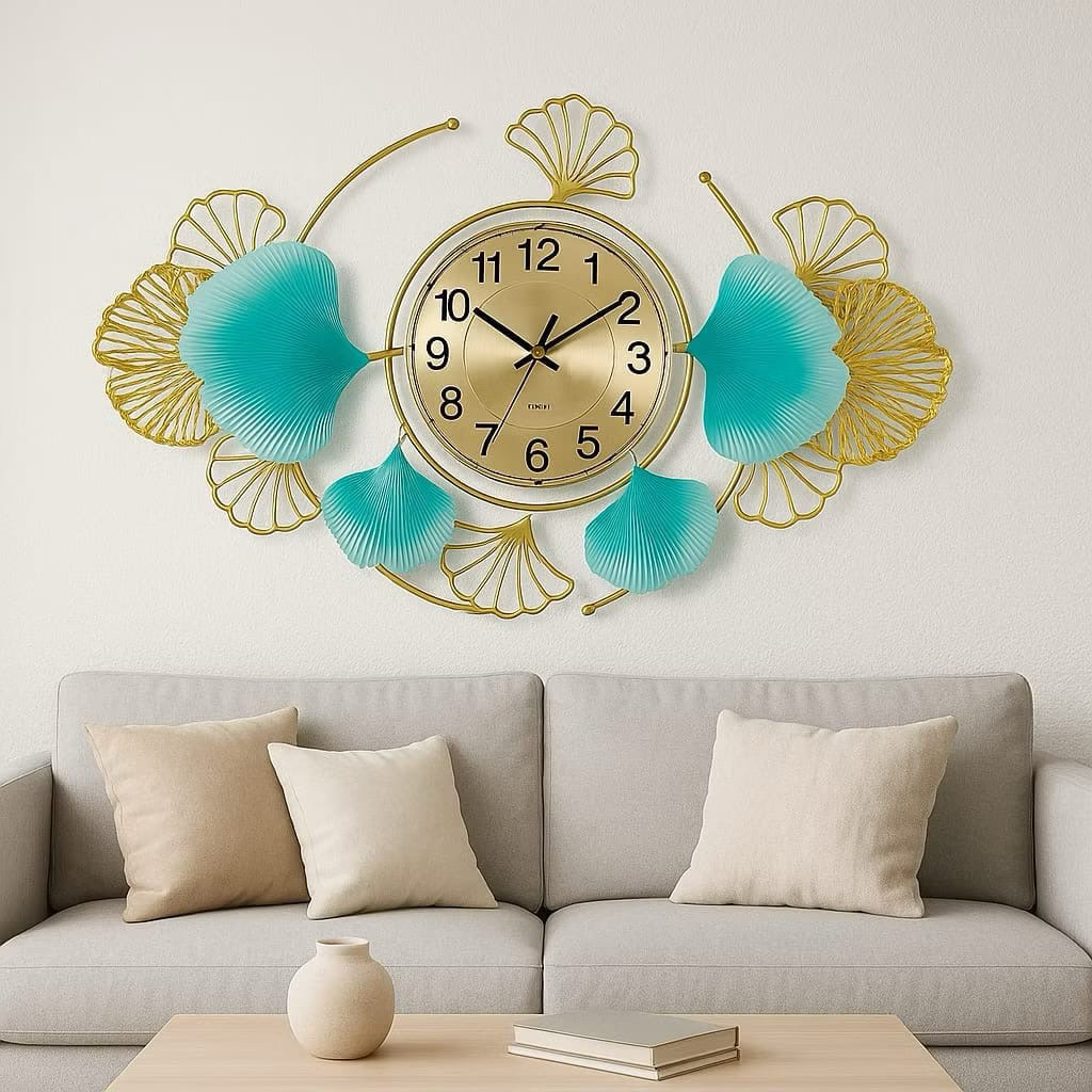 TAFFHOME Hiasan dinding mewah jumbo jam dinding Luxury hiasan dinding jam dinding merak