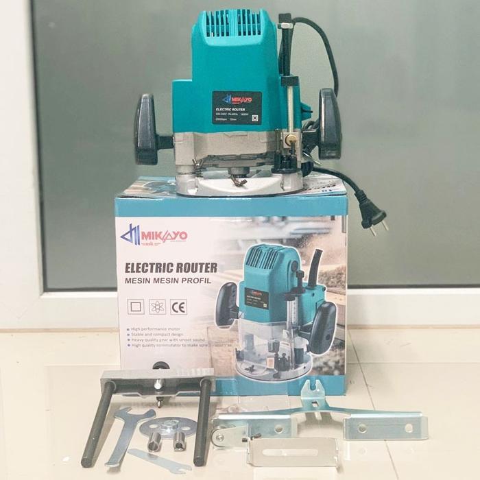 BIRU MAKITA MESIN PROFIL BESAR / MESIN ROUTER PROFiL KAYU TRIMMER MIKAYO 12MM JAPAN TECHNOLOGY