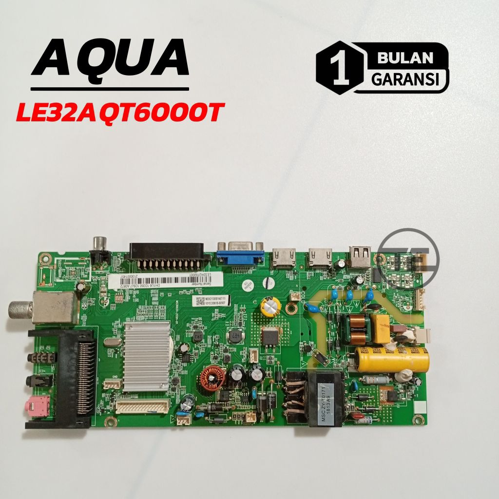 MB AQUA LE32AQT6000T MESIN TV LED AQUA LE 32AQT6000T MAINBOARD MODUL MOBO TV