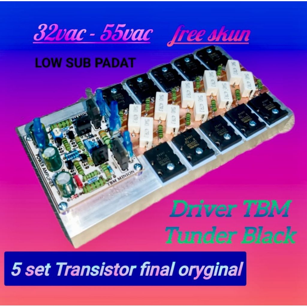 Driver TBM Flat Transistor oryginal low sub padat siap pakai