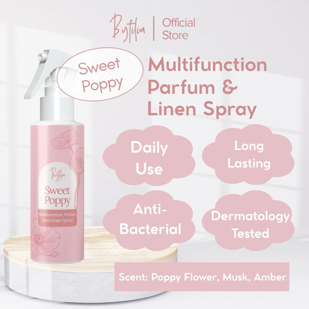 BYFILIA SWEET POPPY Multifunction Parfum and Linen Spray