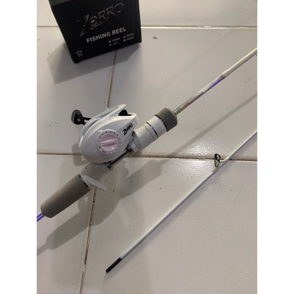 Joran zorro aururo 1.8M carbonpadat set bc dragcliker zorro putih