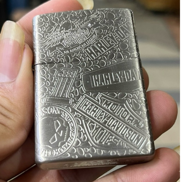 korek api pemantik zippo usa 5 side ori silver motif hrly dvdson best quality