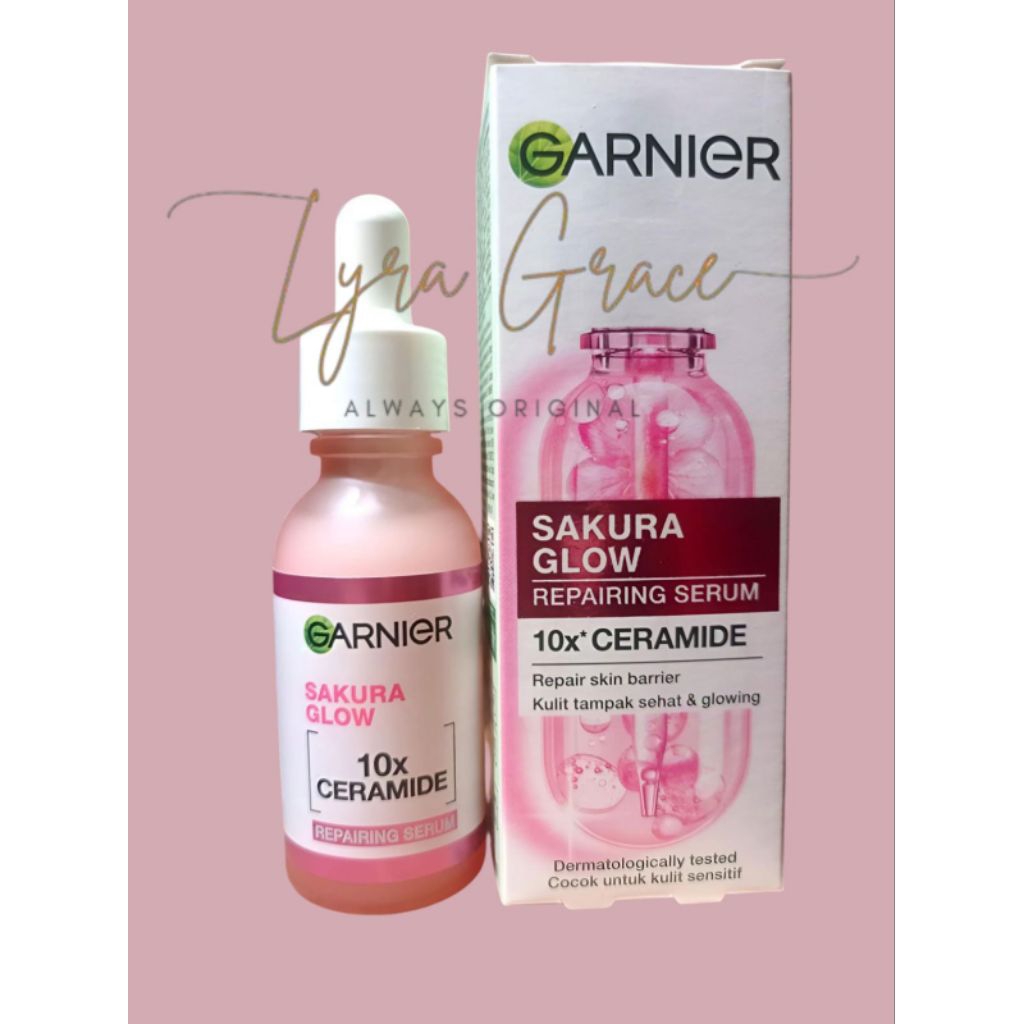 Garnier Sakura Glow Repairing Serum 10x Ceramide Garnier Sakura Glow Serum 30ml Garnier Serum Sakura