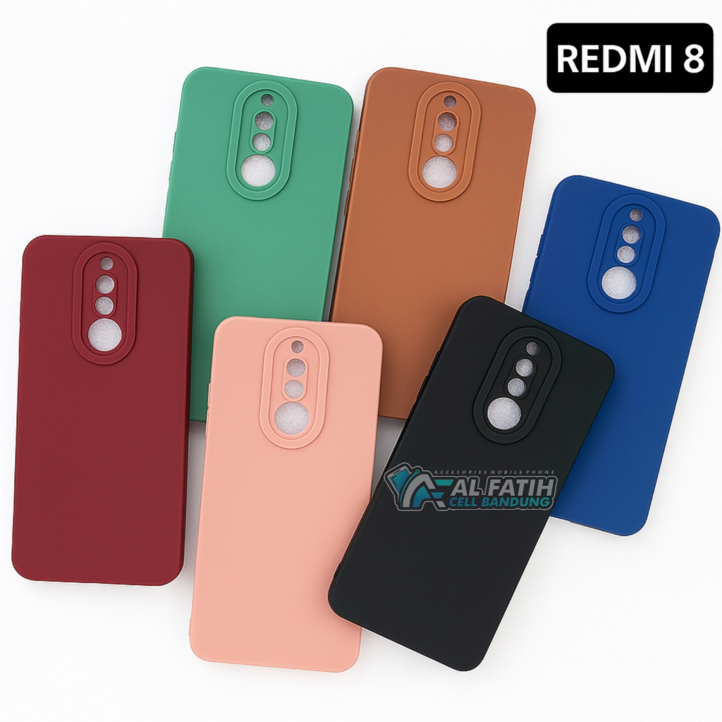 Case Xiaomi Redmi 8 Softcase Pro Camera - Case Polos - Casing Macaron - Silikon Hp - Candy Case