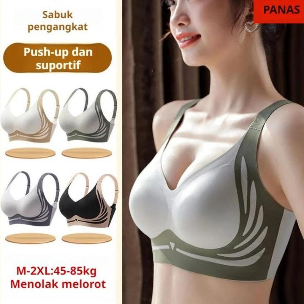 curiosity Thai Latex Padded Bra Women Seamless Non-wired Sexy Lace Vest-style Bra Top