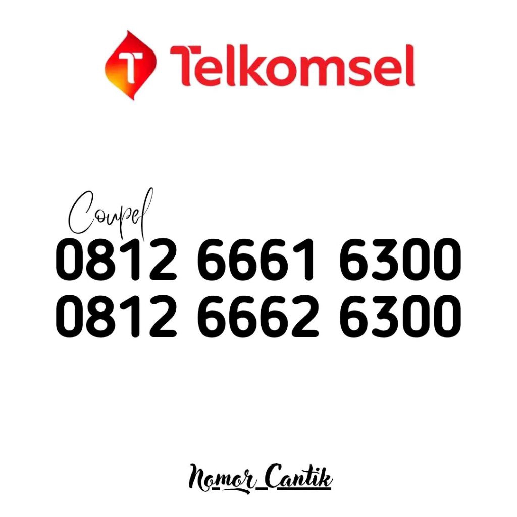 Sepasang Nomor cantik telkomsel Couple nomor cantik