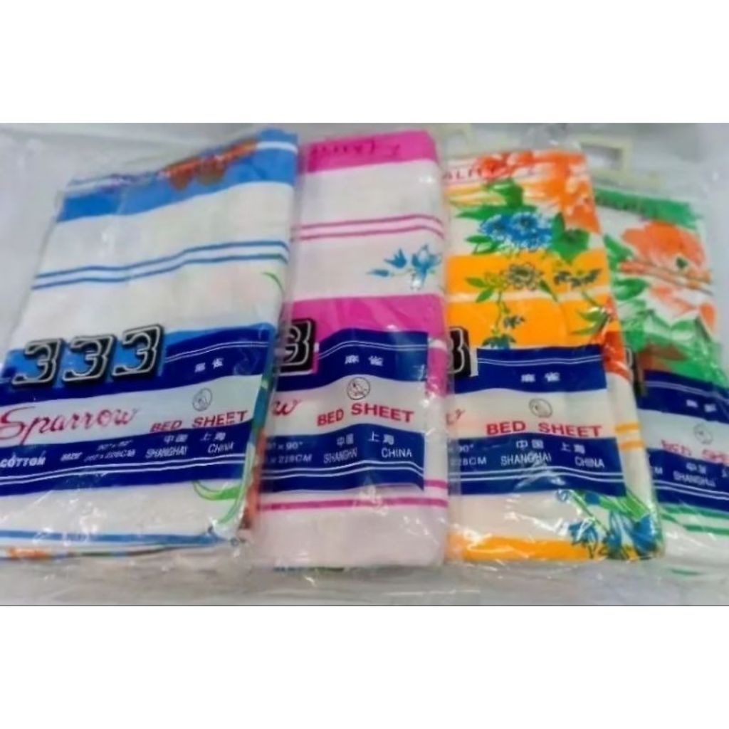 Sprei 333 Jumbo 202x228 cm Tanpa Karet – Bahan Halus & Lembut Polyester / Cotton | Pilihan Warna Bir
