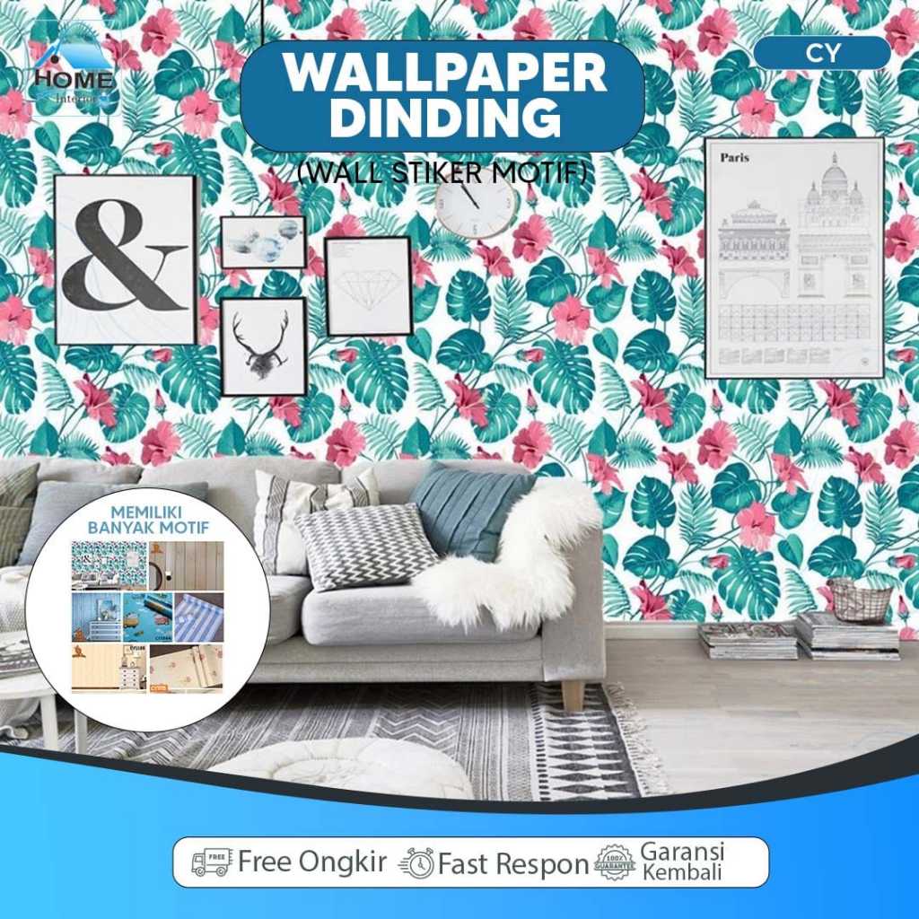 Wallpaper Dinding CY Multifungsi 45cm X 8m Wall Stiker Ruang Indoor Dan Outdoor Berkualitas