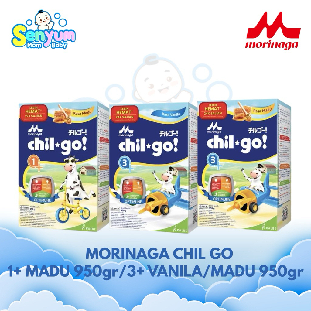 MORINAGA CHIL GO 1+ MADU/3+ VANILA/MADU