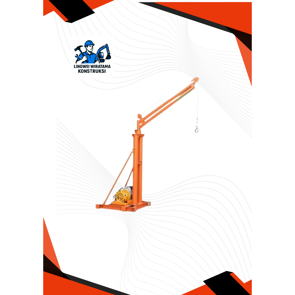 MINI CRANE / KATROL DEREK LISTRIK LIFTIN HOIST CRANE MINI PROYEK 500KG