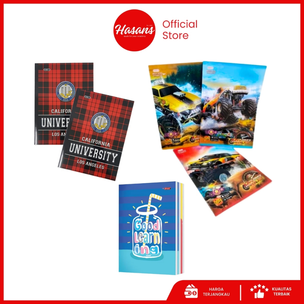 Kiky Buku Tulis Bx 42 Lembar / Buku Sekolah Anak / Buku Tulis Sekolah / Kiky Bk. Bx 42 / S Mas Bbo E