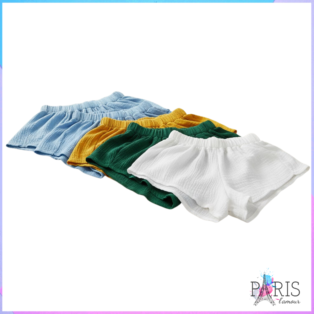 PARIS Celana Pendek Wanita Ukuran One Size Bahan Polyester Solid Warna Motif Polosan Model Shortpant