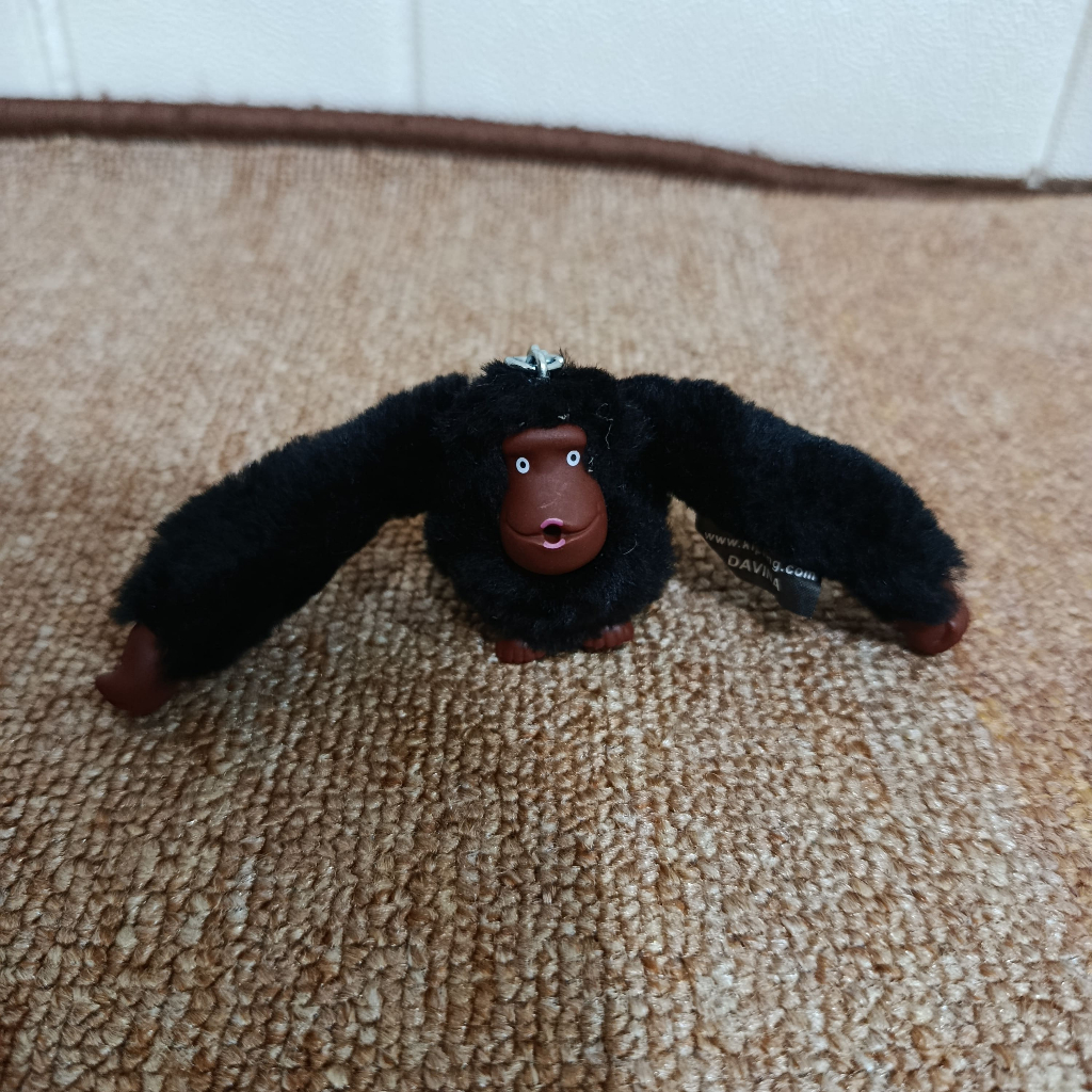 Kipling Monkey Keychain Small monkey keyhanger Original Gantungan Tas kunci monyet - Davina (Black)