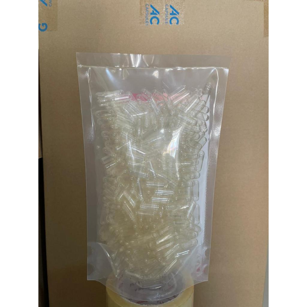 Cangkang kapsul kosong natural size 0 /ACG / untuk minyak
