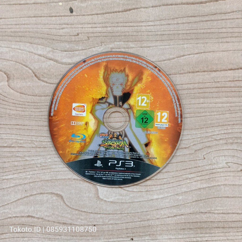 PS3 BD KASET NARUTO SHIPPUDEN ULTIMATE NINJA STORM REVOLUTION ORIGINAL