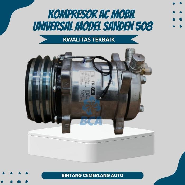 KOMPRESOR AC Mobil SD508 Universal Model SANDEN 508