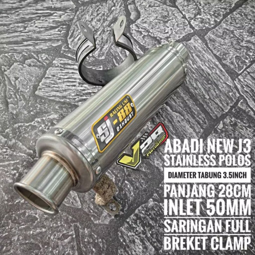 Silincer SJ-88 Abadi New J2 J3 SS Silinser Original SJ88 Racing Exhaust Slenser selenser slinser Sta
