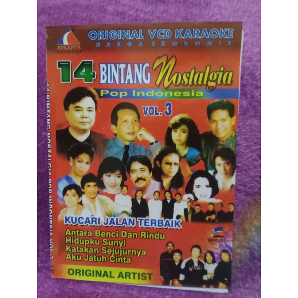 VCD 14 BINTANG NOSTALGIA POP INDONESIA VOL 3