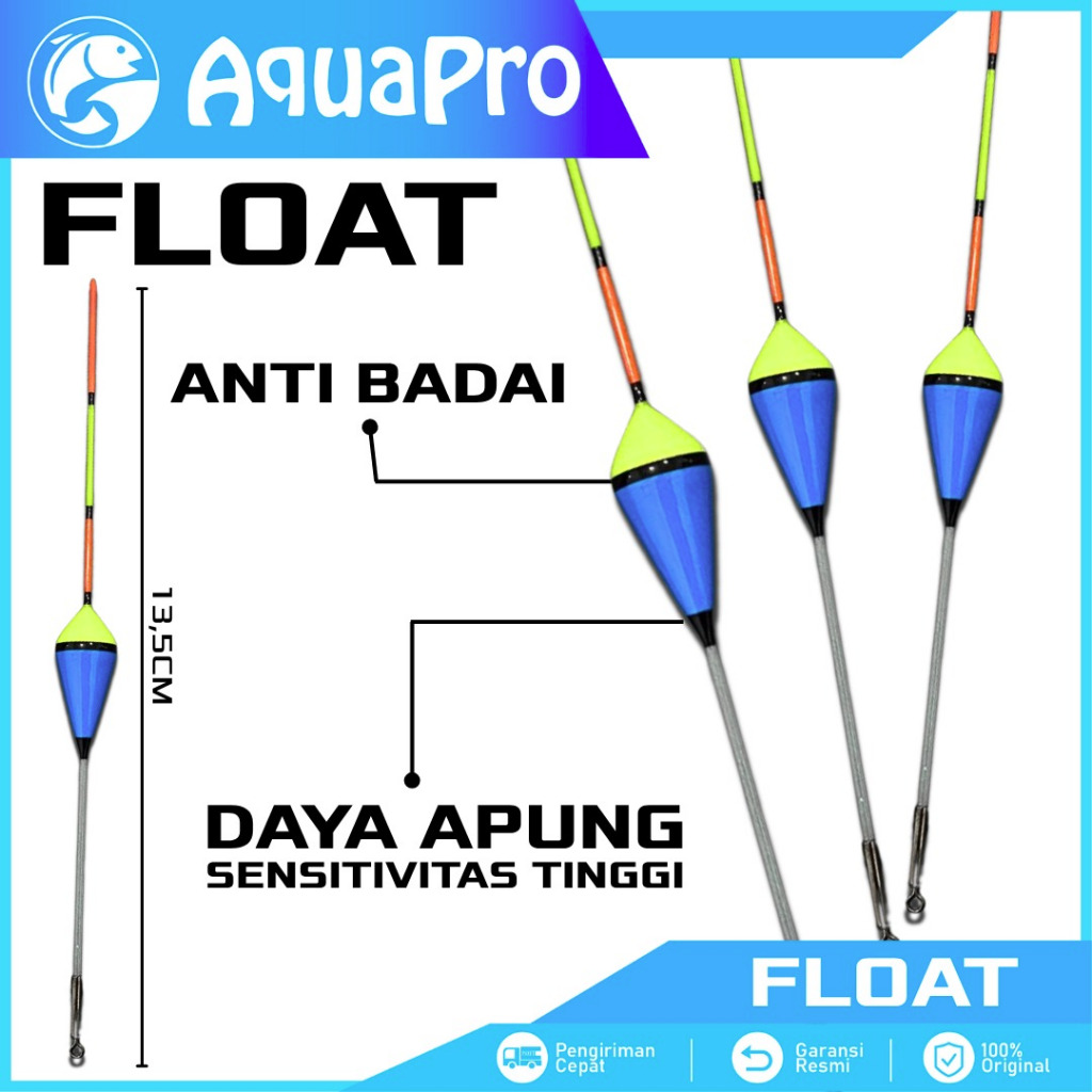 AquaPro Pelampung Pancing Daya Apung Tinggi Fishing Float Anti Badai Sensitivitas Maksimal & Kuat