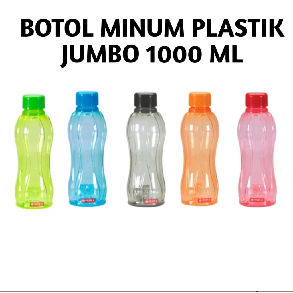 Botol Minum Plastik 1000ml | Botol Minum Besar 1000ml | Botol Minum 1 Liter | Botol Minum Anak Ukura
