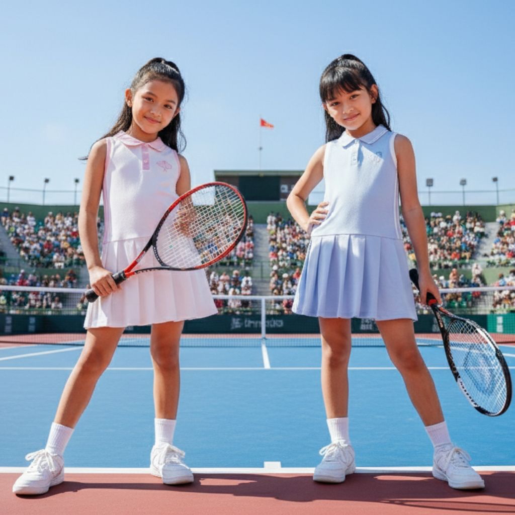 LITTLE M BAJU DRES OVERALL ANAK PEREMPUAN BAHAN KATUN POLIESTER USIA 4 5 6 TAHUN FASHION