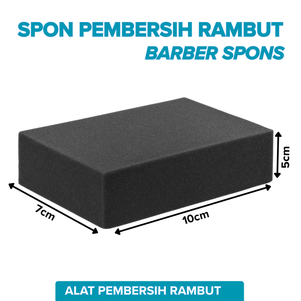 Busa Spon Pembersih Sisa Rambut / Pangkar Rambut Barbershop