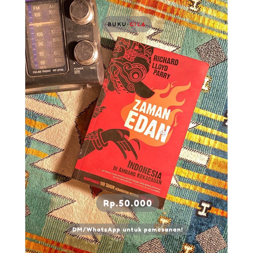 BUKU PRELOVED ZAMAN EDAN INDONESIA DI AMBANG KEKACAUAN ORIGINAL MURAH