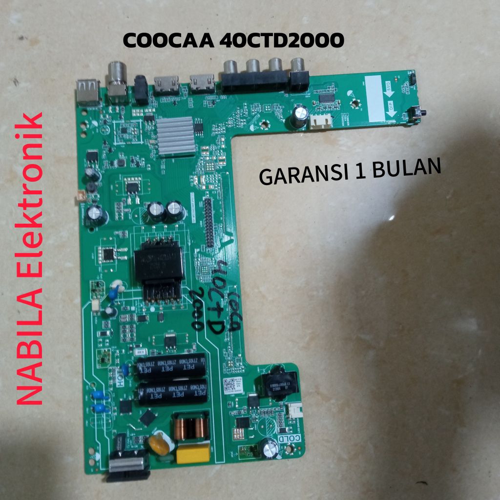 COOCAA 40CTD2000 MB MAINBOARD TV LED / MESIN TV COOCAA 40CTD2000